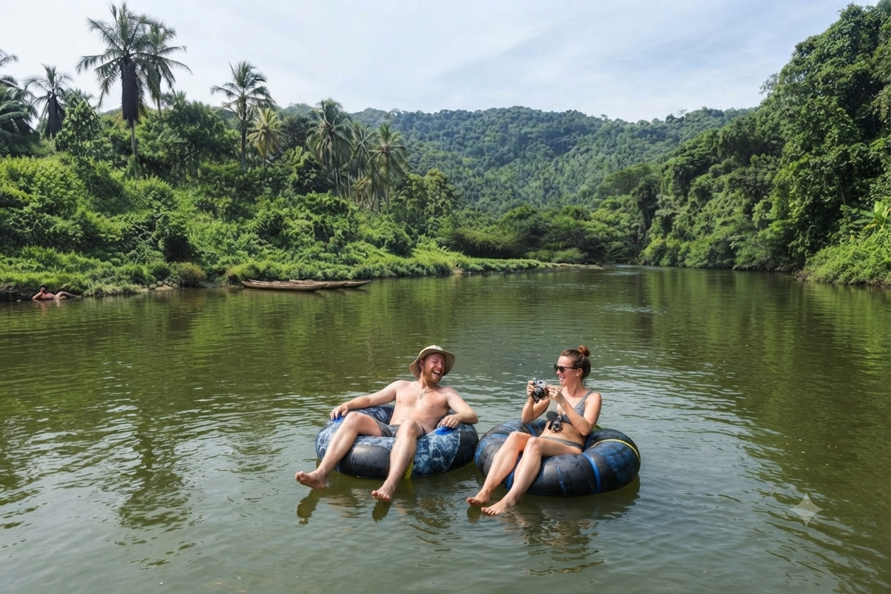Tubing en el río Don Diego